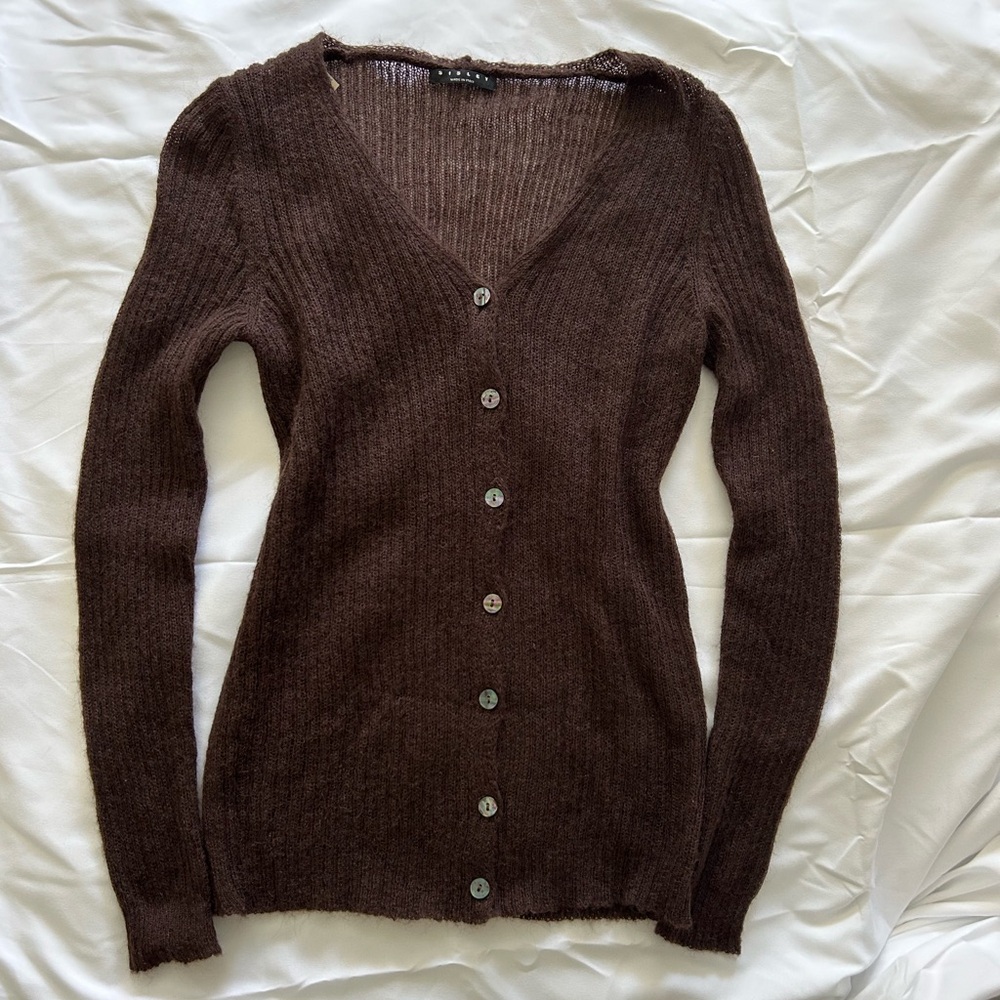 Sisley Brown Cardigan Sweater